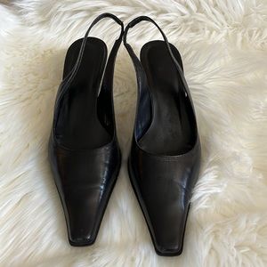Kenneth Cole Sling Back Black Pumps, Size 9